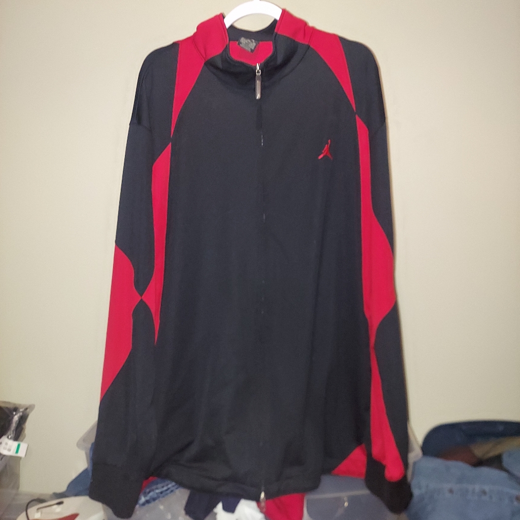 Nike Air Jordan Track Jacket Men's 3xl Red/Black Euc